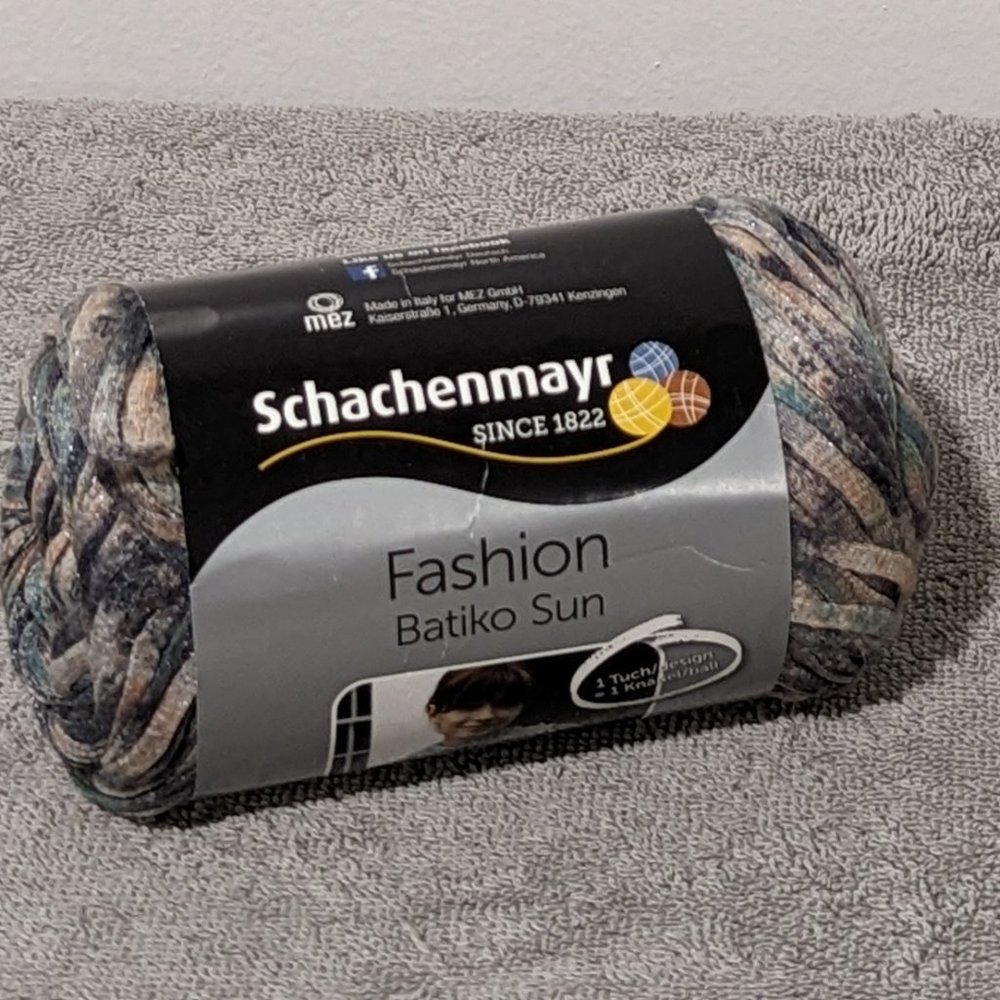 YARN Sparkly Cream Gray Silver Peach Schachenmayr Original Batiko Sun FULL SKEIN